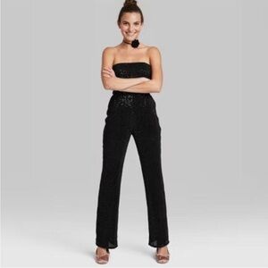 Black sequin jumpsuit!